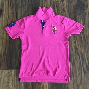 GUC Boys Pink Polo Shirt